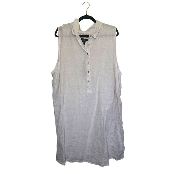 Tahari Plus sSize Linen Sleeveless Shift Dress size 3X NWT - Picture 1 of 16